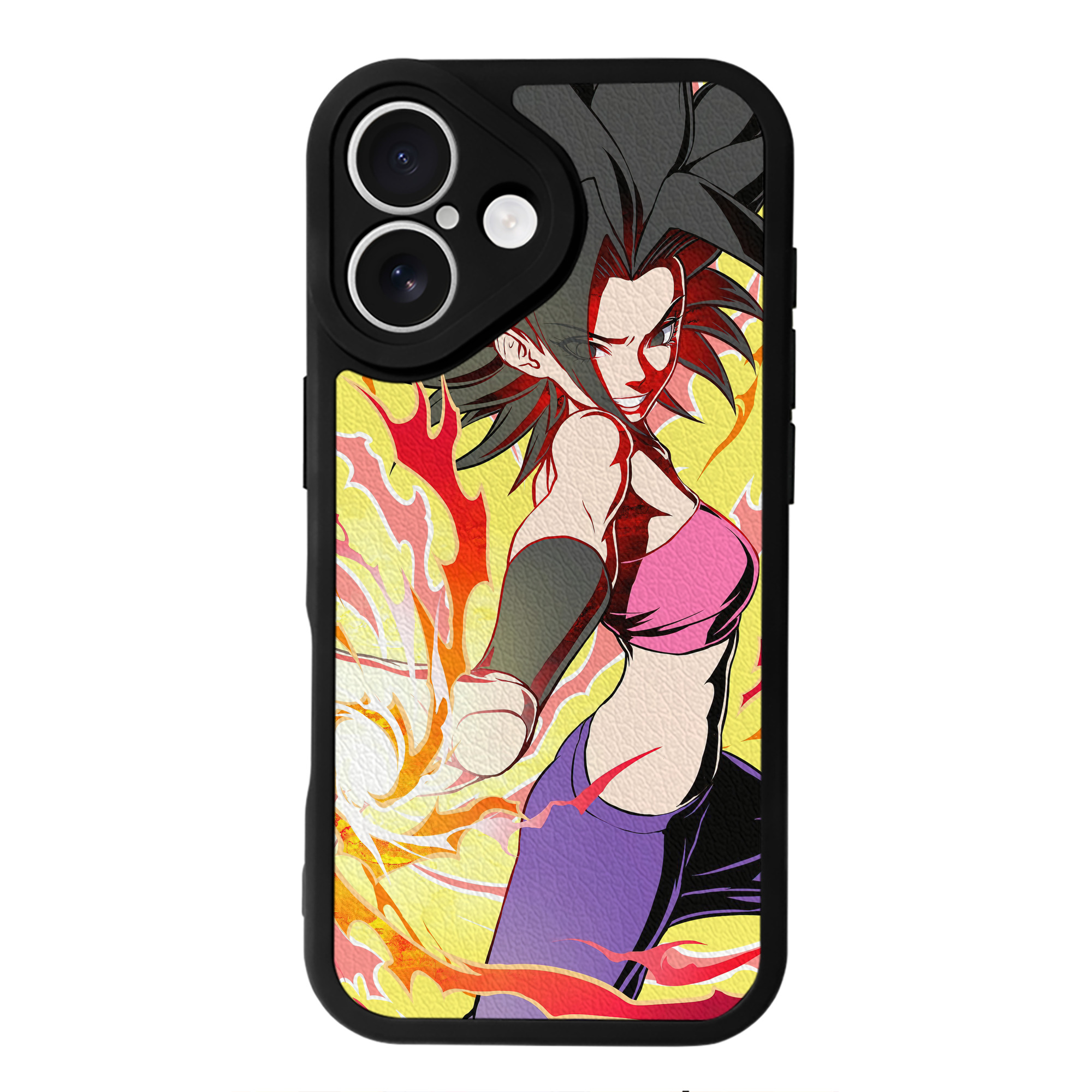 （画像用） ドラゴンボール DRAGON BALL 【iPhone 16シリーズ対応】シリコンスマホケース（レザー調） 材質：シリコン